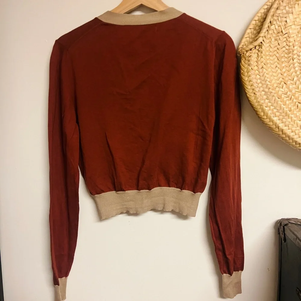 Marni Rust and Beige Cardigan - Picture 2 of 4